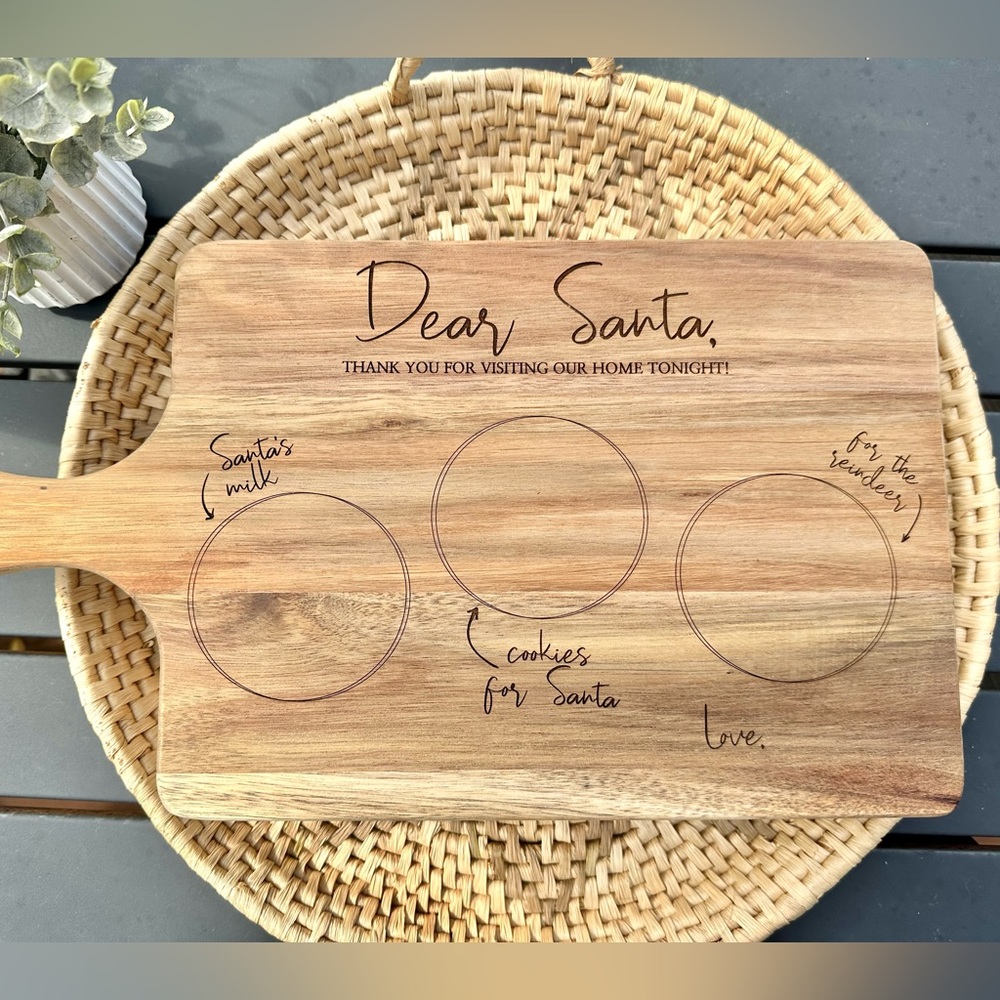 Custom Santa Cookie Tray